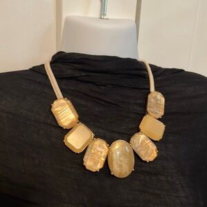 Charming Charlie nude stone like necklace